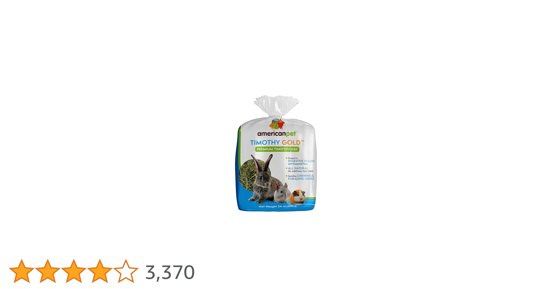 アメリカンペットダイナー　チモシーゴールドヘイ　680g × 6袋 アメリカンペットダイナー チモシーゴールド2番刈り 680g 小動物